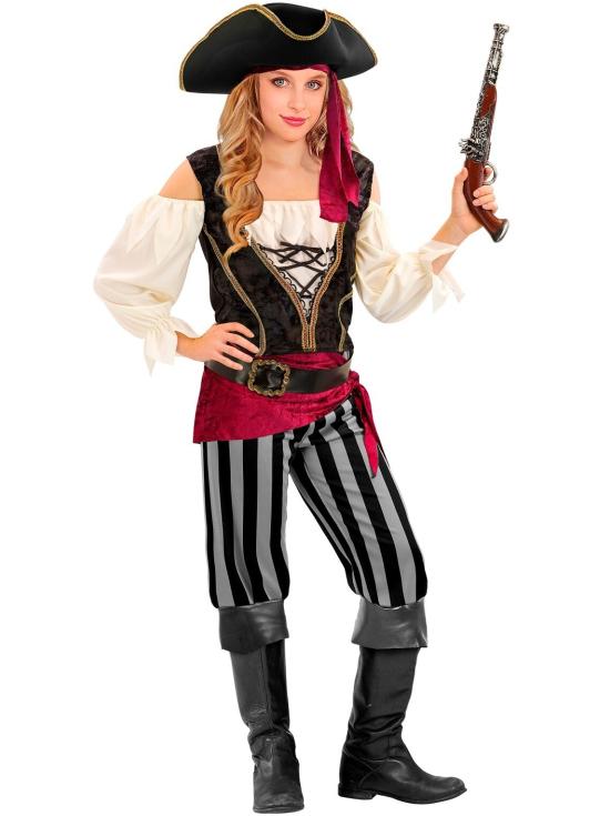 Fantasia de Pirata Feminina Deluxe – Estilo Corsário Clássico