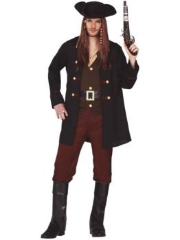 Fantasia de Pirata Preto para Homens **