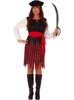 Fato de pirata corajoso para mulher **