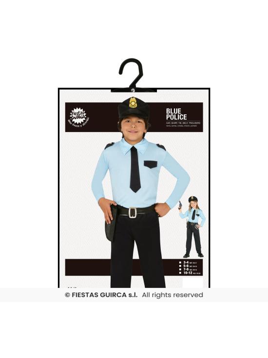 Fantasia de policial infantil unissex