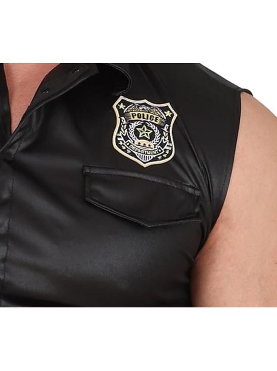 Fantasia adulta de polícia municipal gorda