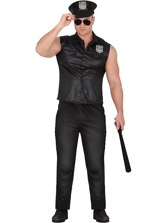 Fantasia adulta de polícia municipal gorda