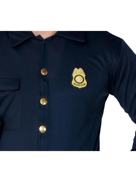 Fantasia de polícia adulto plus size