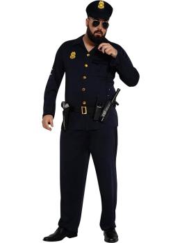 Fantasia de polícia adulto plus size