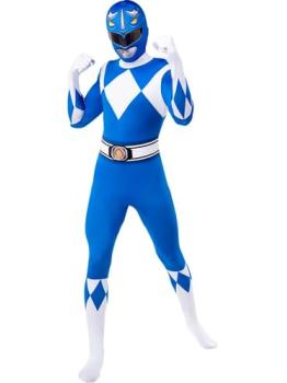 Disfraz de Power Ranger Azul Segunda piel