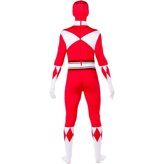 Disfraz de Power Ranger rojo segunda piel