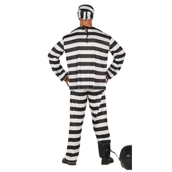 Fantasia de prisioneiro tamanho adulto
