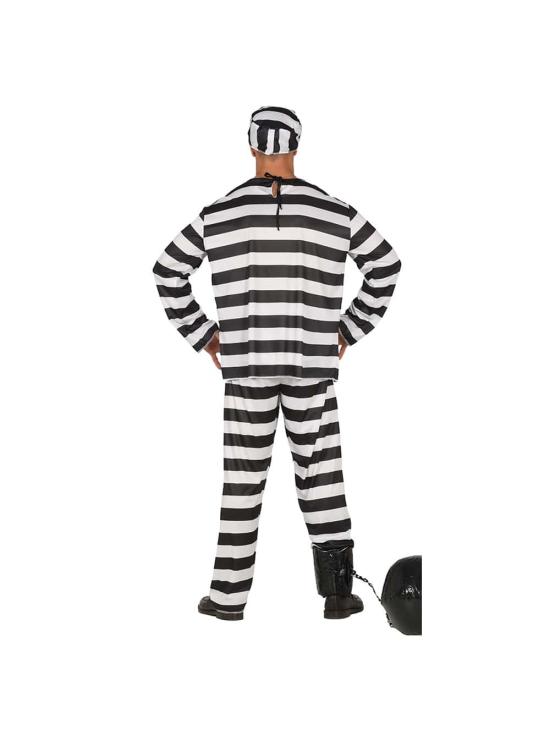 Fantasia de Prisioneiro Adulto – Roupa de Preso para o Carnaval
