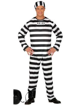 Fantasia de Prisioneiro Adulto – Roupa de Preso para o Carnaval