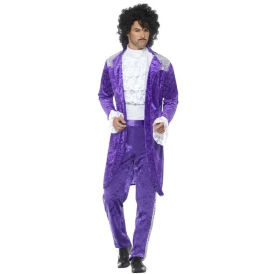 Fato de príncipe "Purple Rain" para homem