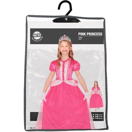 Fantasia de princesa rosa para meninas