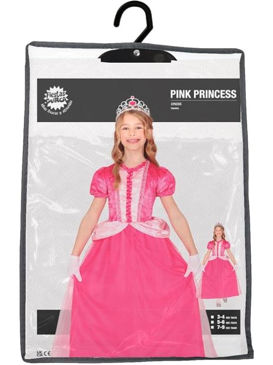 Fantasia de princesa rosa para meninas