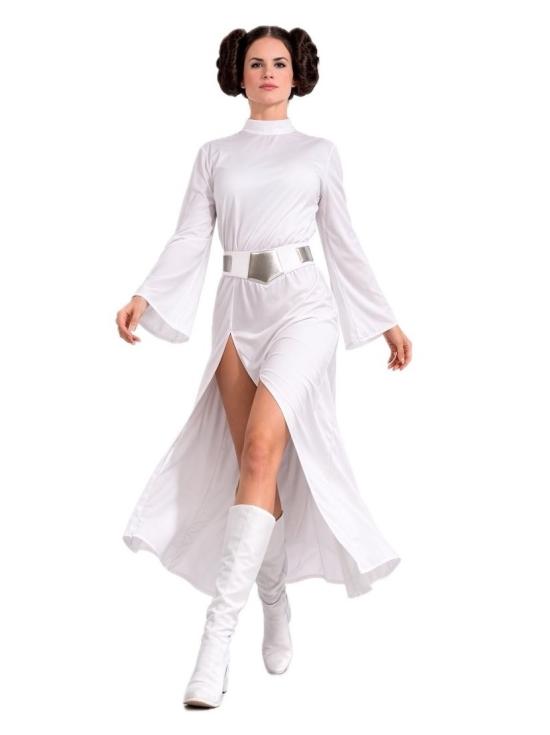 Traje adulto da princesa galáctica Leia Star Wars