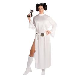 Traje adulto da princesa galáctica Leia Star Wars