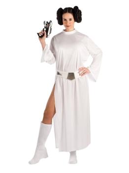 Traje adulto da princesa galáctica Leia Star Wars