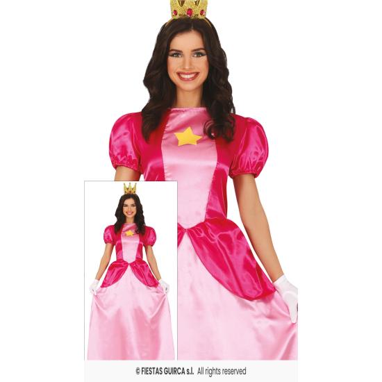 Fato de Princesa Peac Mario para mulher