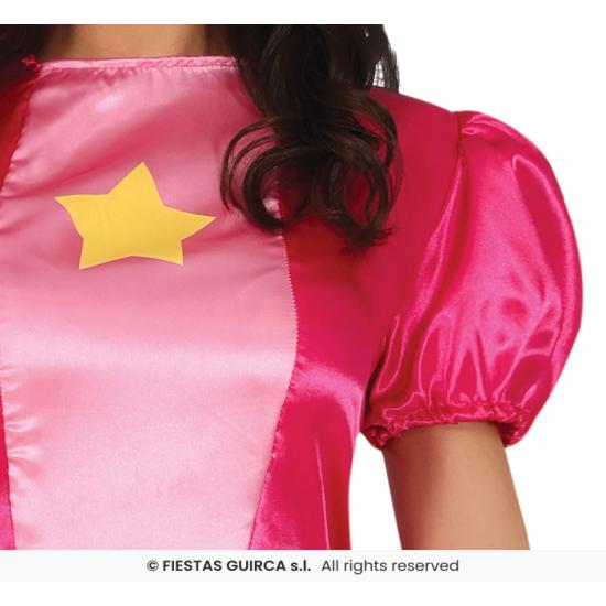 Fato de Princesa Peac Mario para mulher