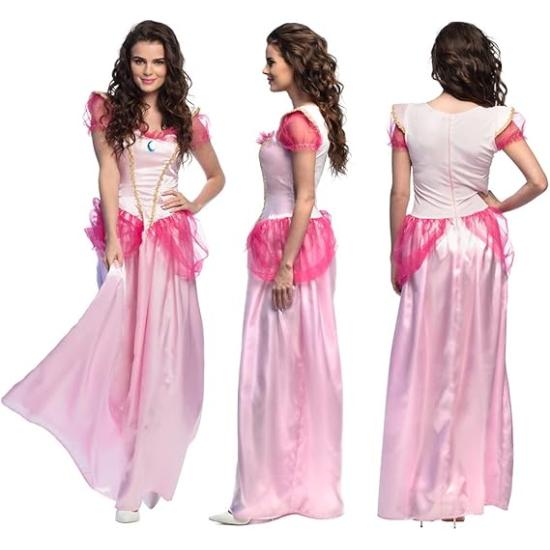 Fantasia adulta de princesa pêssego