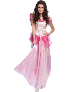 Fantasia adulta de princesa pêssego