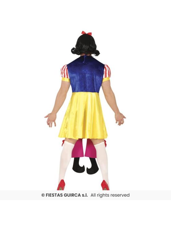 Fantasia de princesa da neve travessa masculina