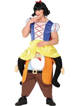 Fantasia de Princesa da Neve para Homens Adultos, Anão Montado no Ombro