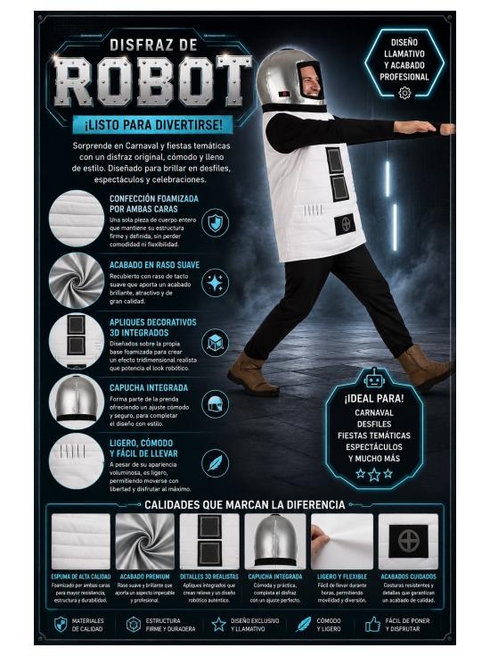 Disfarce de R2 D2 para Adultos