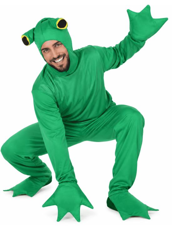 Fantasia de Sapo para Adultos - Roupa Verde de Animal para o Carnaval