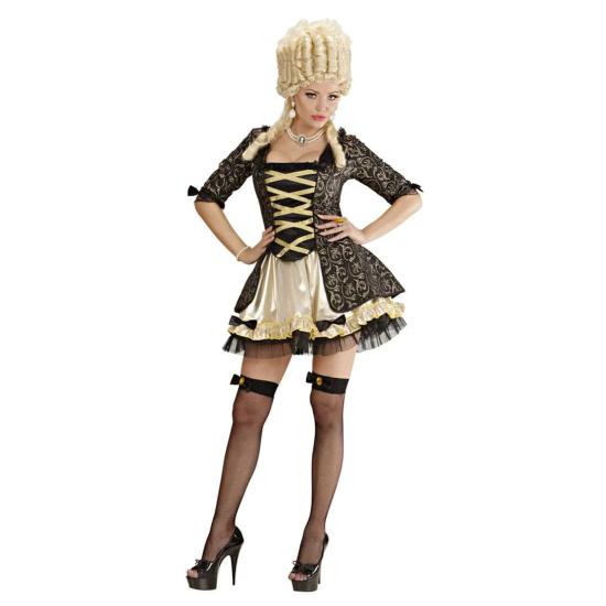 Fato de Rainha Barroca Negra para adulto Fato de Rainha Barroca Negra para adulto