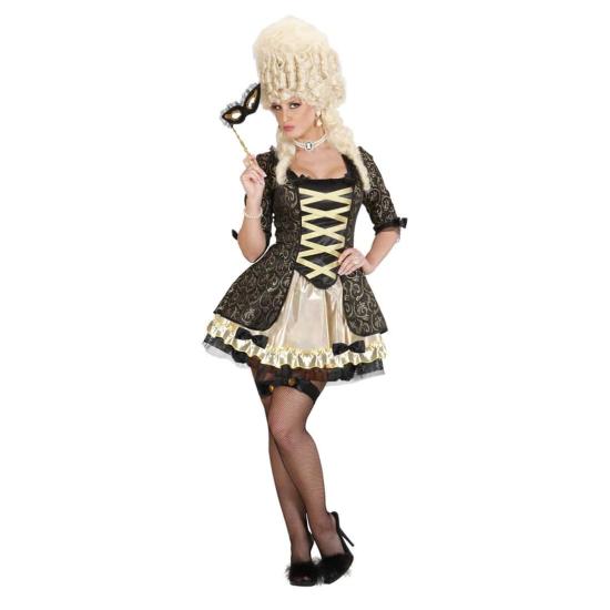 Fato de Rainha Barroca Negra para adulto Fato de Rainha Barroca Negra para adulto