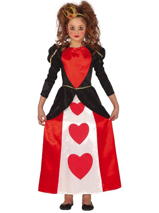 Fantasia de Rainha de Copas de Alice no País das Maravilhas para meninas