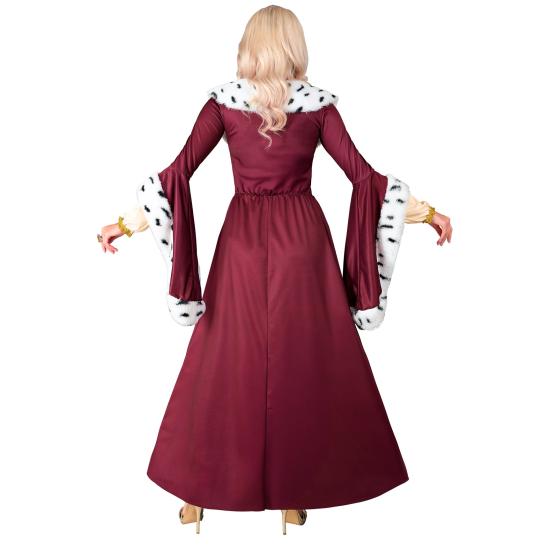 Fantasia de Rainha para Mulher - Vestido Longo com Coroa Fantasia de Rainha para Mulher - Vestido Longo com Coroa