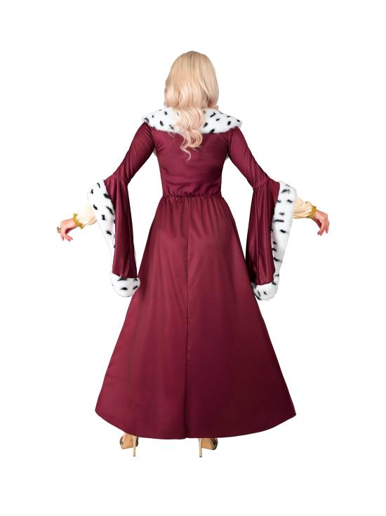 Fantasia de Rainha para Mulher - Vestido Longo com Coroa