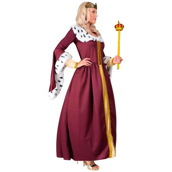 Fantasia de Rainha para Mulher - Vestido Longo com Coroa Fantasia de Rainha para Mulher - Vestido Longo com Coroa