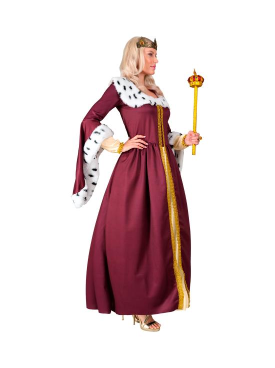 Fantasia de Rainha para Mulher - Vestido Longo com Coroa