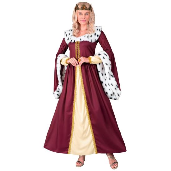 Fantasia de Rainha para Mulher - Vestido Longo com Coroa Fantasia de Rainha para Mulher - Vestido Longo com Coroa
