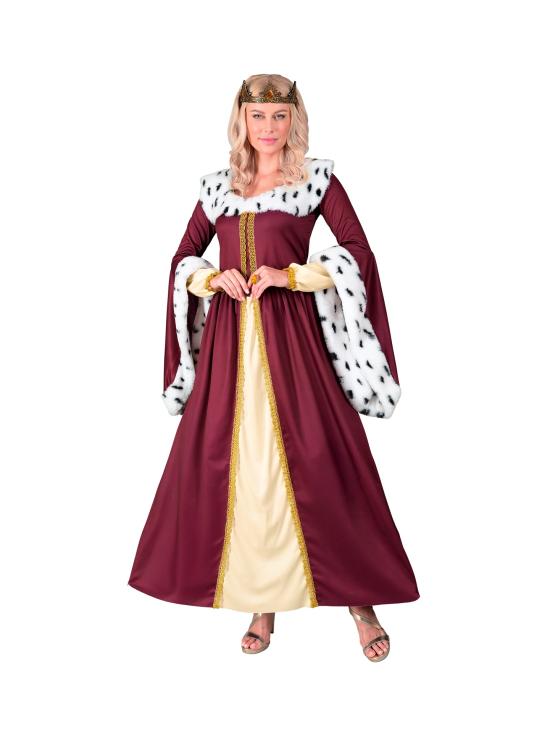 Fantasia de Rainha para Mulher - Vestido Longo com Coroa