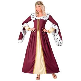 Fantasia de Rainha para Mulher - Vestido Longo com Coroa