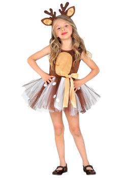 Fato de rena com tutu para menina