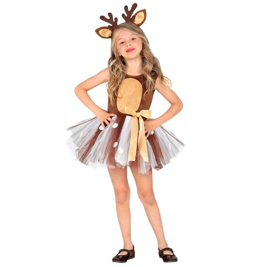 Fato de rena com tutu para menina Fato de rena com tutu para menina