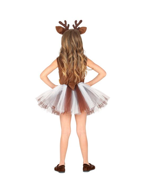 Fato de rena com tutu para menina