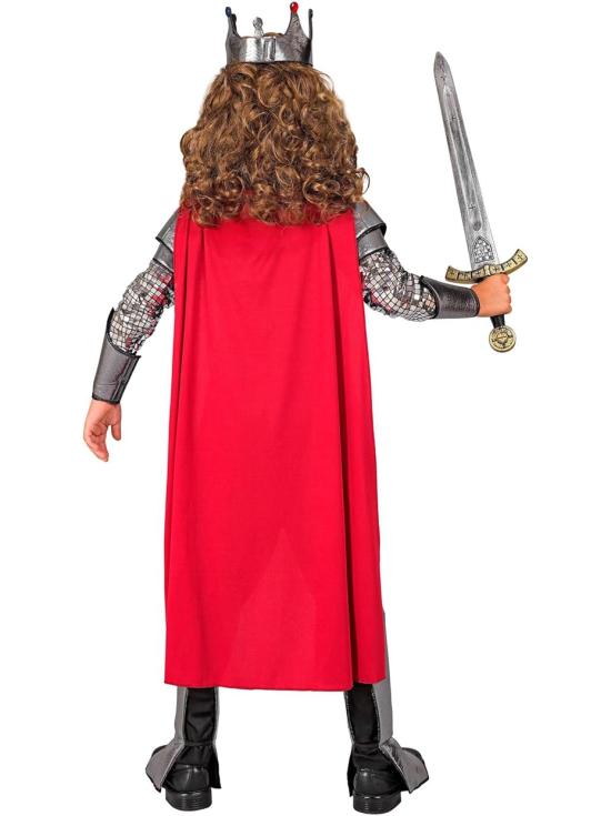 Fantasia de Rei Medieval para Meninos – Conjunto Completo de 8 Peças