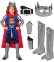 Fantasia de Rei Medieval para Meninos – Conjunto Completo de 8 Peças