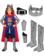 Fantasia de Rei Medieval para Meninos – Conjunto Completo de 8 Peças