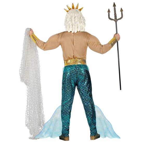 Fato de rei Poseidon tamanho adulto