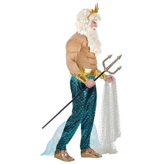 Fato de rei Poseidon tamanho adulto