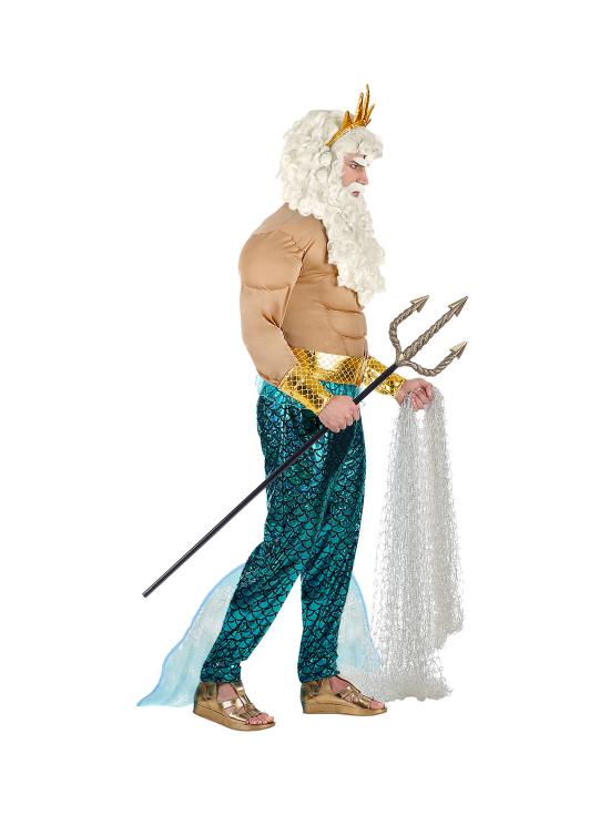 Fato de rei Poseidon tamanho adulto
