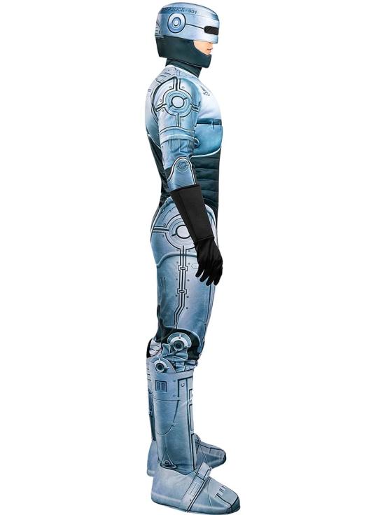 Fantasia de Robocop para Homem – Traje Futurista com Macacão, Luvas, Protetores de Bota e Capacete