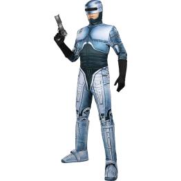 Fantasia de Robocop para Homem – Traje Futurista com Macacão, Luvas, Protetores de Bota e Capacete