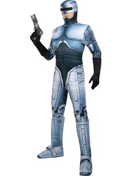 Fantasia de Robocop para Homem – Traje Futurista com Macacão, Luvas, Protetores de Bota e Capacete