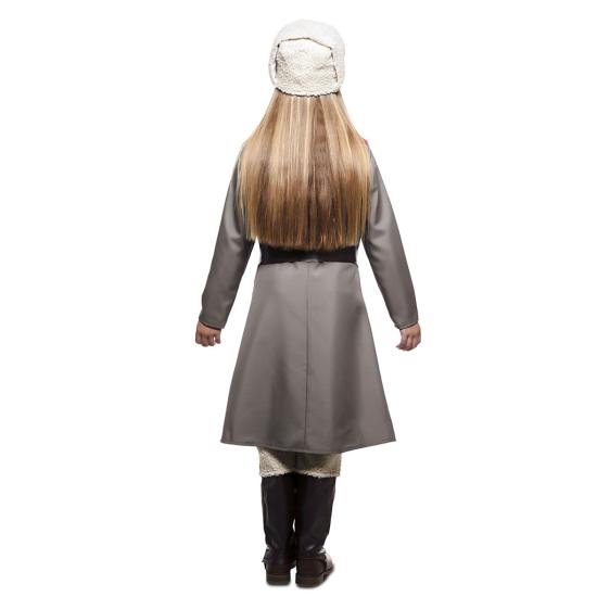 Fato militar soviético russo para menina